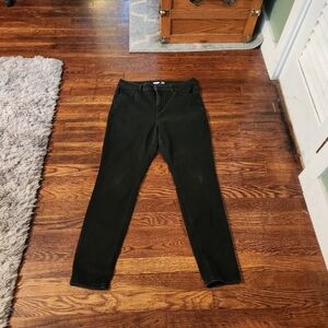 Old Navy Womens Skinny Leg Jeans Rockstar High Rise Black Size 12 Sculpt